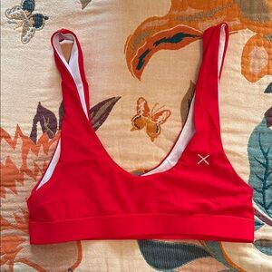 Red Women's bikini top